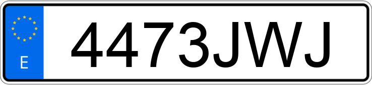 Numer rejestracyjny 4473JWJ posiada FORD MONDEO