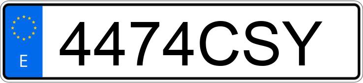 Numer rejestracyjny 4474CSY posiada MERCEDES SPRINTER