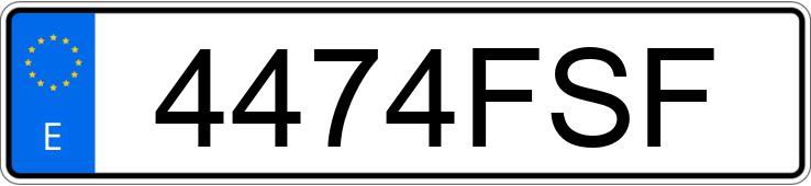 Numer rejestracyjny 4474FSF posiada FORD KA