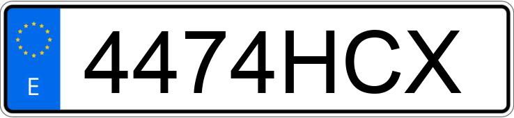 Numer rejestracyjny 4474HCX posiada CITROEN C4 PICASSO 5PZ