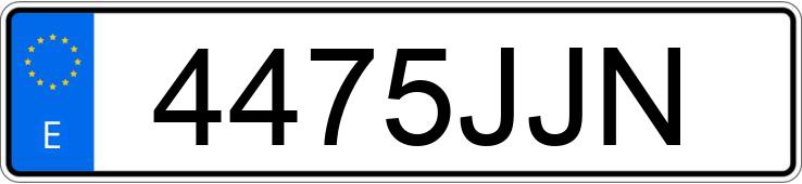 Numer rejestracyjny 4475JJN posiada BMW X5