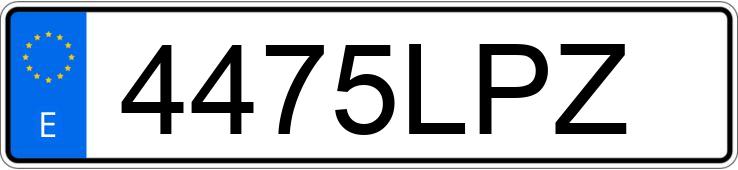Numer rejestracyjny 4475LPZ posiada AUDI A4