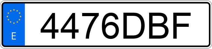 Numer rejestracyjny 4476DBF posiada VOLVO S60