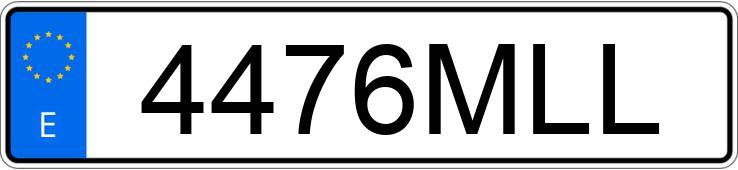 Numer rejestracyjny 4476MLL posiada RENAULT TRAFIC