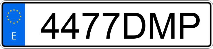 Numer rejestracyjny 4477DMP posiada CITROEN XSARA
