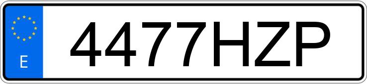 Numer rejestracyjny 4477HZP posiada FORD CUSTOM