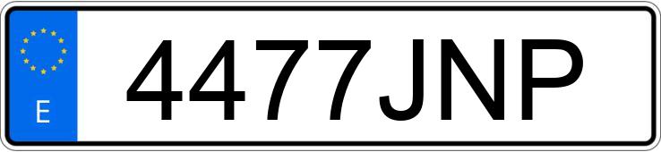 Die Registrierungsnummer 4477JNP hat FORD FOCUS