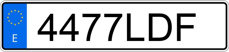 Numer rejestracyjny 4477LDF posiada FORD TRANSIT CONNECT