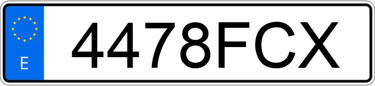 Numer rejestracyjny 4478FCX posiada SEAT CORDOBA