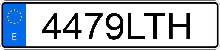 Numer rejestracyjny 4479LTH posiada BMW SERIE 5