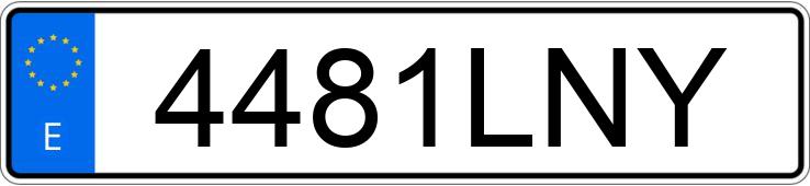 Numer rejestracyjny 4481LNY posiada AUDI A4