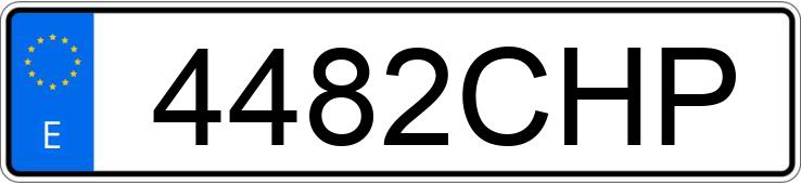 Numer rejestracyjny 4482CHP posiada SEAT IBIZA