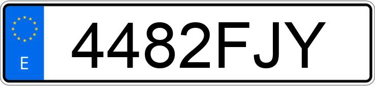 Numer rejestracyjny 4482FJY posiada CITROEN C3
