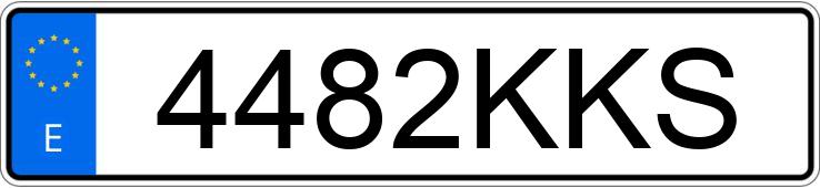 Numer rejestracyjny 4482KKS posiada AUDI A7 SPORTBACK