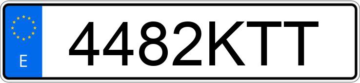 Numer rejestracyjny 4482KTT posiada BMW X5