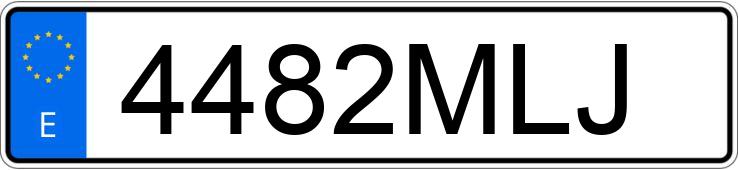Numer rejestracyjny 4482MLJ posiada PORSCHE 911