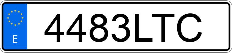 Numer rejestracyjny 4483LTC posiada NISSAN QASHQAI