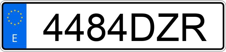 Numer rejestracyjny 4484DZR posiada OPEL COMBO