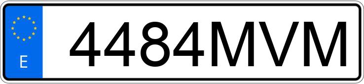 Numer rejestracyjny 4484MVM posiada BMW SERIE 4