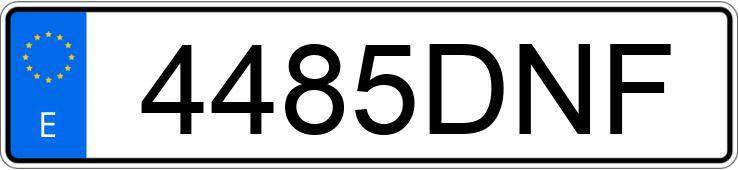 Numer rejestracyjny 4485DNF posiada OPEL VECTRA