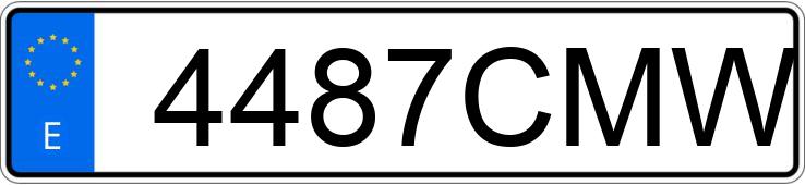 Numer rejestracyjny 4487CMW posiada CITROEN XSARA