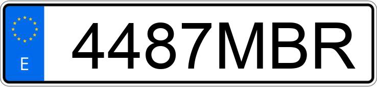 Numer rejestracyjny 4487MBR posiada BMW SERIE 4