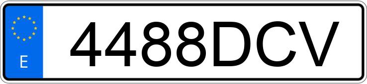Numer rejestracyjny 4488DCV posiada CITROEN XSARA