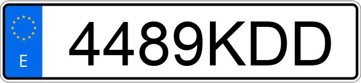 Numer rejestracyjny 4489KDD posiada FORD ECOSPORT