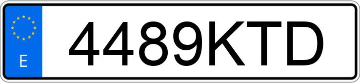 Numer rejestracyjny 4489KTD posiada BMW SERIE 1