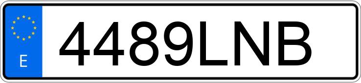 Numer rejestracyjny 4489LNB posiada FORD TRANSIT CONNECT