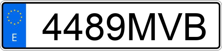 Numer rejestracyjny 4489MVB posiada MERCEDES SPRINTER 314 CDI BLUE-TEC CHC C REBAJADO