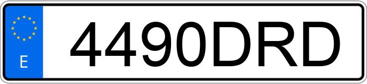 Numer rejestracyjny 4490DRD posiada RENAULT GRAND SCENIC