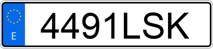 Numer rejestracyjny 4491LSK posiada BMW SERIE 2