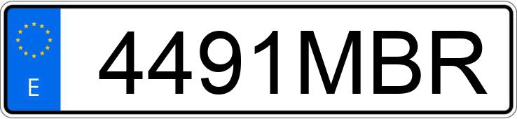 Numer rejestracyjny 4491MBR posiada MERCEDES E (213)