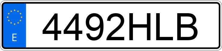 Numer rejestracyjny 4492HLB posiada RENAULT CLIO