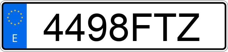 Numer rejestracyjny 4498FTZ posiada TOYOTA YARIS