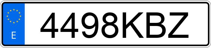 Numer rejestracyjny 4498KBZ posiada PEUGEOT BIPPER Numer rejestracyjny 4498KBZ posiada PEUGEOT BIPPER