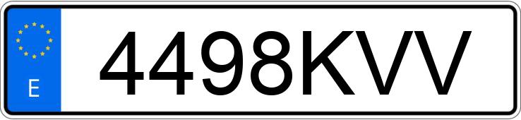 Numer rejestracyjny 4498KVV posiada FORD CUSTOM