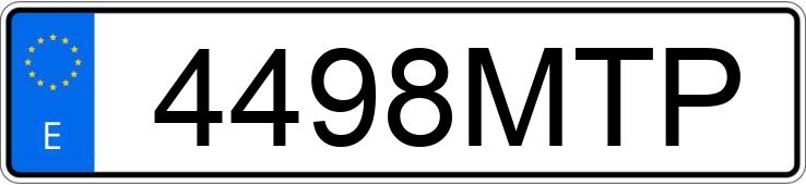 Numer rejestracyjny 4498MTP posiada MERCEDES GLC (253)