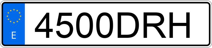 Numer rejestracyjny 4500DRH posiada RENAULT LAGUNA