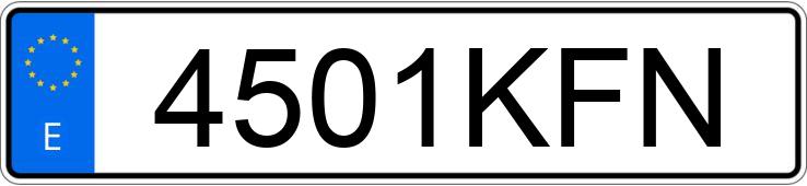 Numer rejestracyjny 4501KFN posiada KIA RIO