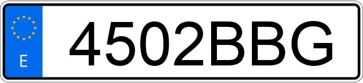 Numer rejestracyjny 4502BBG posiada BMW SERIE 3