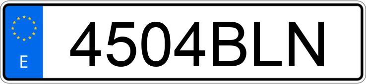 Numer rejestracyjny 4504BLN posiada SEAT LEON Numer rejestracyjny 4504BLN posiada SEAT LEON