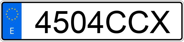 Numer rejestracyjny 4504CCX posiada FIAT CINQUECENTO Numer rejestracyjny 4504CCX posiada FIAT CINQUECENTO