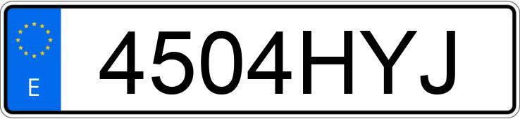 Numer rejestracyjny 4504HYJ posiada MERCEDES CLA (117)