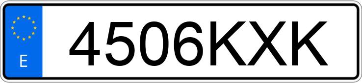 Numer rejestracyjny 4506KXK posiada SEAT IBIZA