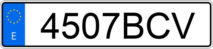 Numer rejestracyjny 4507BCV posiada BMW SERIE 3