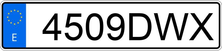 Numer rejestracyjny 4509DWX posiada HYUNDAI TRAJET