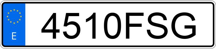 Numer rejestracyjny 4510FSG posiada FIAT BRAVO