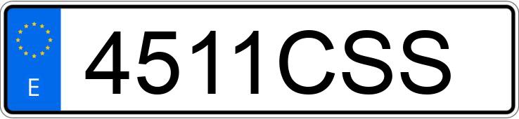 Numer rejestracyjny 4511CSS posiada MERCEDES E (211)